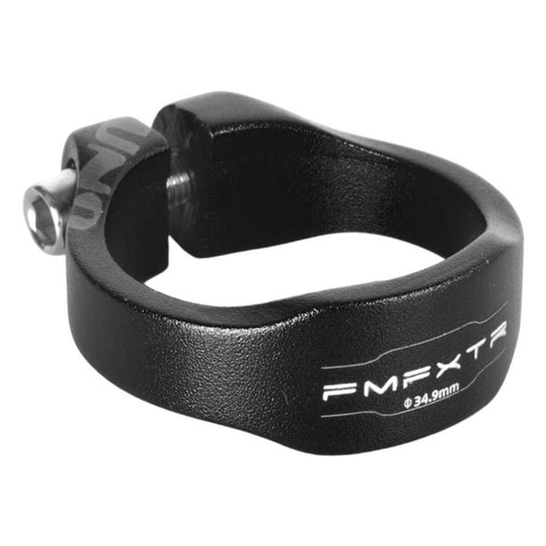 Abrazadera de tija de sillín para bicicleta BMX, componente de clip para tubo de sillín Negro estrecho 349 mm
