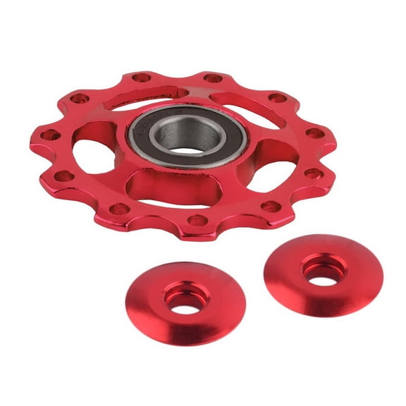 Bike Jockey Wheel CNC Anodized Aluminum Derailleur Pulley for Mountain Bikes and Road Bicycles to Ensure Smooth Shifting and Enhanced Durability A080 Multicolor