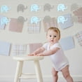 thumbnail image 4 of WEUVEB 2Jgo Banner Azul De Elefante Para Colgante En Baby Shower Y Celebraciones, 4 of 8