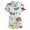 A007-White, variant on Womens Mardi Gras Scrub Tops Holiday Nurse Uniform Glitter Mask Print V Neck Workwear Scrubs