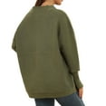 thumbnail image 3 of Pull Ample Décontracté pour Femmes, Couleur Unie, Manches Longues, Col Roulé, Pull Ample, 3 of 7