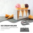 thumbnail image 2 of KAKOWELY Soporte para conos de helado, reutilizable, para rollos de sushi, soporte decorativo para postres (2 agujeros), 2 of 5