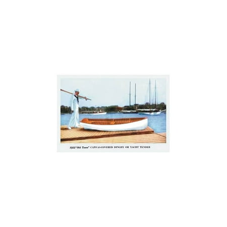 Home Decor Home Canvas-Covered Dinghy Or Yacht Tender Print (Unframed ...