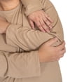 thumbnail image 3 of Playera Manga Larga Cuello Redondo Tallas Extras Plus size beige XL LOVE MY FIT playera manga larga, 3 of 6
