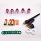 thumbnail image 4 of 31 unids/lote TIG de la antorcha de soldadura de Stubby de la lente tapa de atrás Collet órganos para WP 17/18/26 TIG punteros Kit Durable prácticos Soledad soldadura TIG, 4 of 10
