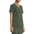 thumbnail image 4 of Scrubstar Women's Seasonal Solid Contrast V-Neck Scrub Top, 4 of 6