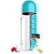 thumbnail image 1 of Taza con caja de medicamentos dos en uno (azul), botella de agua portátil para exteriores con caja de medicamentos, botella de agua organizadora de caja de medicamentos portátil de 600 ml para 7 días, 1 of 5