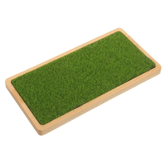 OULII Figures Display Stand Fake Grass Mat Green 1Pcs