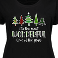 thumbnail image 4 of Inktastic Its the Most Wonderful Time of the Year Christmas Trees Women's Plus Size T-Shirt, 4 of 5
