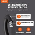 thumbnail image 2 of VEVOR Vinyl Coated Wire Rope Kit, 3/32 Cable Through 1/16 Diameter Stainless Steel, 7x7 Strands Construction with 189 Accessories for String Lights,, 2 of 9