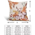 thumbnail image 4 of Autumn Orange Fall Leaves Pillow Covers 20X20 Inch Floral Leaf Thanksgiving Decorative Couch Pillow Cases Pink Flowers Throw Pillows Set of 2 Farmhouse Home Decor for Room Porch Patio Couch Outdoor, 4 of 6