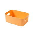 thumbnail image 6 of Plastic Storage Boxes, Storage Basket Bins,Makeup Storage Holder, Storage Orangizer Box with Handle for Kitchen, Refrigerator, Cupboard, Office, Toys (4 Pack), 6 of 7
