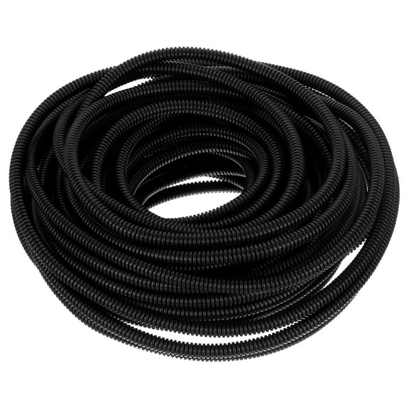 Uxcell Wire Loom Tubing 50FT - 3/16 inch Wire Conduit Cord Protector Cable Sleeves Flexible Electrical Wire Cover