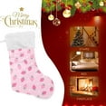 thumbnail image 4 of GZHJMY Strawberry Christmas Stocking, Personalized Large Candy Stocking Hanging Gift, Xmas Stockings Decoration for Family Holiday Party Ornaments Decor Fireplace, 4 of 7