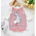thumbnail image 6 of UACY Baby Girl Boy Easter Outfit Bunny Romper Sleeveless Knit Bodysuit Jumpsuit My First Easter Spring Clothes, 6 of 9