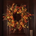 thumbnail image 4 of rústica de , , margarita, de 26 pulgadas de diámetro, decoración de pared, de acción de gracias perfecl Corona de puerta, 4 of 8