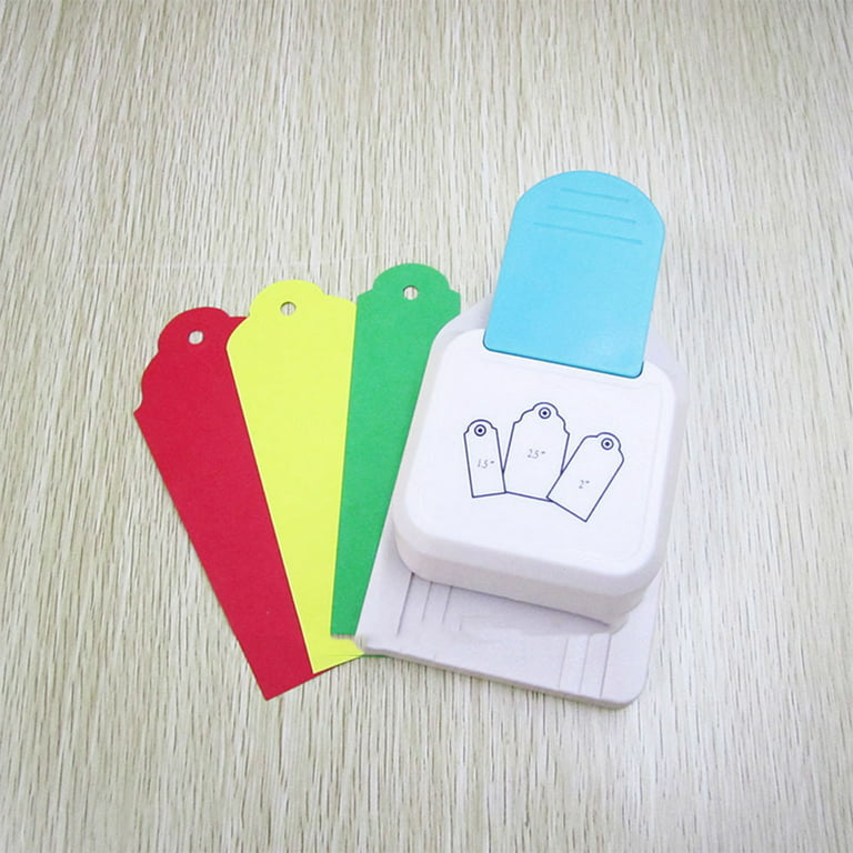 3 in 1 Craft Tag Punch and 2 Pcs Heart Paper Punch Gift Tag Paper Punch  Small Hole Punch 1.5/2/2.5 Inch and 9mm 16mm Heart Paper Punch for DIY  Paper