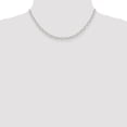 thumbnail image 5 of White Sterling Silver chain Cable 16 in 5.3 mm 5.3mm Oval, 5 of 5