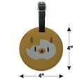 thumbnail image 6 of Adventure Time Cake Head Round Leather Luggage Card Suitcase Carry-On ID Tag, 6 of 6