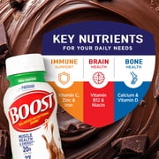 BOOST 20g High Protein Nutritional Drink Shakes, Rich Chocolate, 8 fl oz, 15 Pack