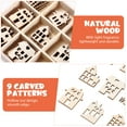 thumbnail image 4 of NUOLUX 45pcs House-shaped Wood Chips Wood Slices DIY Crafts Hollow Out Wooden Decorations Wood Small House Cutouts, 4 of 6