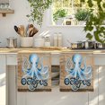 thumbnail image 4 of Vintage Octopus Kitchen Towels Set of 1, Brown Nautical Anchor Bubbles Coastal Absorbent Dish Towels for Kitchen, Microfiber Hand Towel, Quick Drying Tea Towel for Cleaning Decorative Dishcloths, 4 of 7