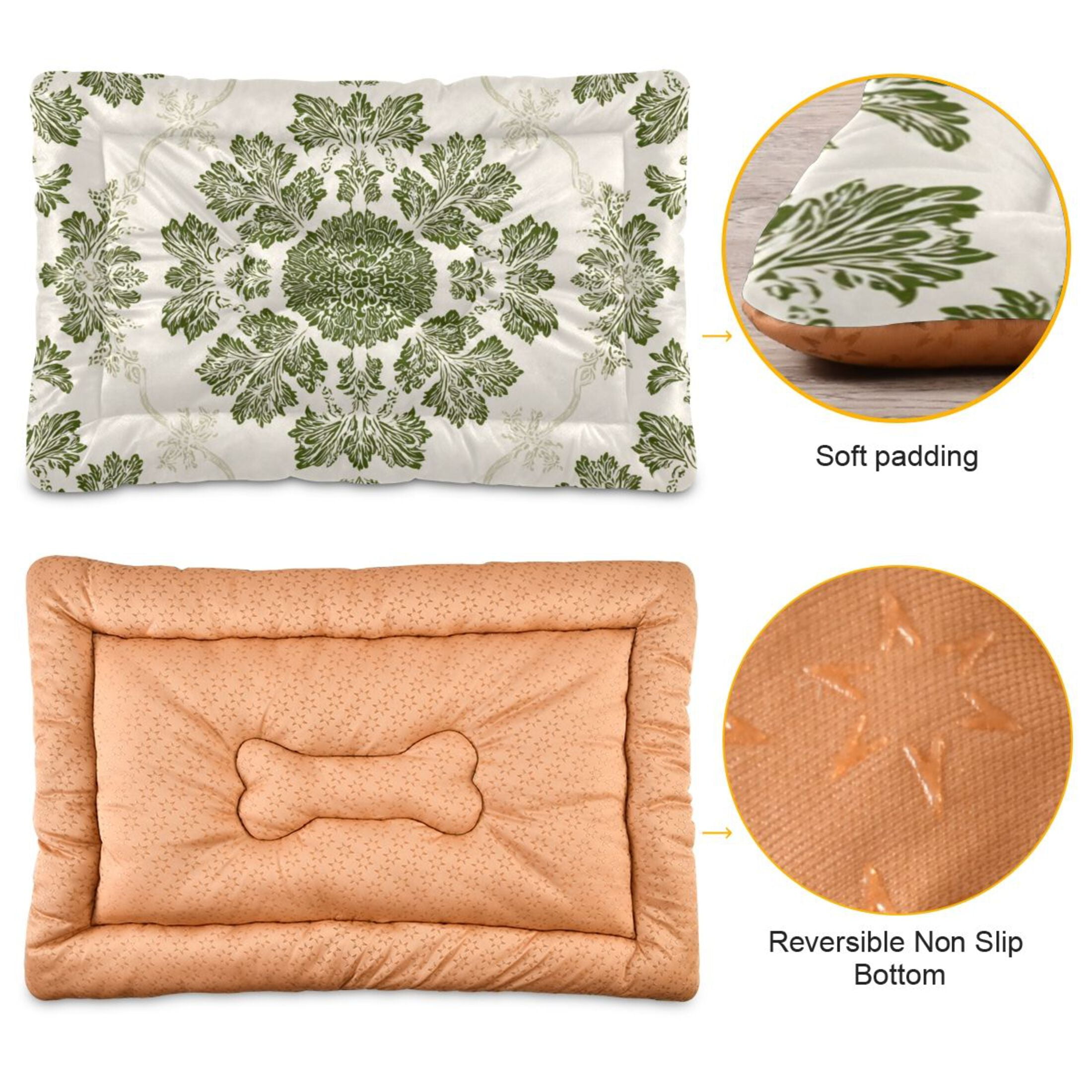Cozy Mat Pet Bed Indoor Outdoor Warm Soft For Cat Dog Puppy(S/M) Symmetrical Motifs