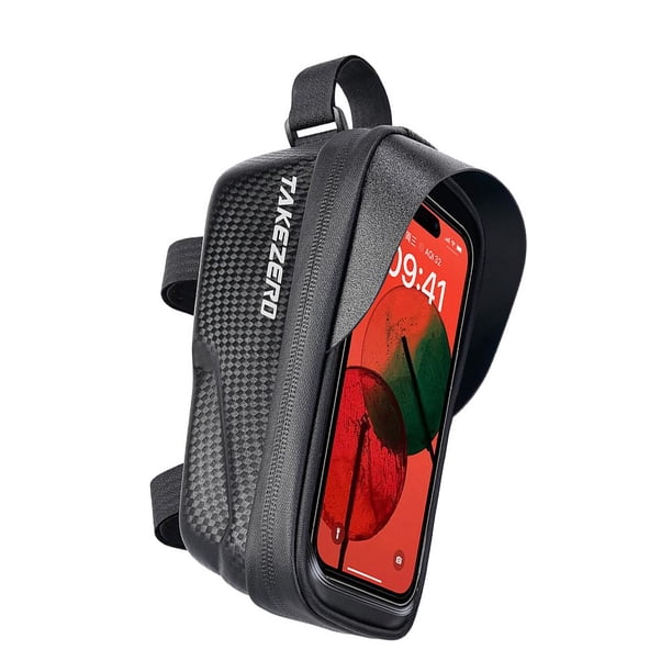 Bolsa de bicicleta con pantalla táctil Estuche rígido Estuche para bicicleta Estuche para teléfono Equipo de ciclismo