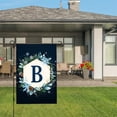 thumbnail image 3 of Amhnf Winter Monogram B Garden Flag With Snowflakes And Evergreens For Home Outdoor Garden Yard Decor 12x18 inch, 3 of 5