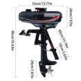thumbnail image 2 of 2Stroke 3.5 HP Outboard Motor Air/Water Cooling Fishing Boat Engine 49CC Heavy Duty Fishing Boat Engine with Half Water-cooling, Half Air-cooling Boat Motor Gas Powered Boat Engine 4000-5000r/Min, 2 of 21