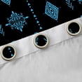 thumbnail image 4 of Feelyou Butterfly Skull Black Out Curtains, Blue Aztec Curtains Pack of 2 (42x63 Each), 4 of 6