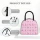 thumbnail image 4 of Balery Breast Cancer Awareness 1 Bolsa de Almuerzo para Mujeres, Caja de Almuerzo, Bolsa de Almuerzo Pequeña Impermeable, Tote de Almuerzo Reutilizable con Gran Capacidad, 4 of 6