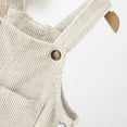 thumbnail image 5 of ZZwxWA Baby Boy Girl Corduroy Bib Overalls Cotton Button Suspender Overalls Plain Romper Loose Jumpsuit Online Shopping, 5 of 6