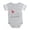 Heather Gray, variant on CafePress - Ladybug Annabelle - Cute Infant Baby Football Bodysuit