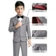 thumbnail image 3 of Traje formal YuanLu para niños, 5 piezas, ajustado, gris, talla 18, 3 of 6