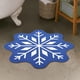 thumbnail image 1 of pstuiky Alfombra de invierno con copos de nieve|67 cm (26,4 pulgadas)|tapete de entrada navideño con copos de nieve|antideslizante y lavable, 1 of 7