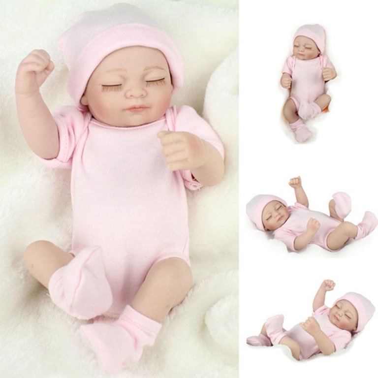 Reborn Baby Dolls, Mini Realistic Lifelike Newborn Full Vinyl Baby Doll,  Open Eyes Newborn Baby Reborn Dolls - Temu United Arab Emirates