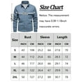thumbnail image 6 of FEOYA Mens Casual Cardigans Waffle Knit Jacket Button Down Jacket Winter Cardigan Cotton Cardigan with Pocket Padded Lapel Collar Coat Long Sleeve Spring Fall Knitted Clothes 2XL, 6 of 6