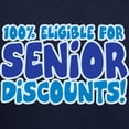 thumbnail image 3 of CafePress - ELIGIBLE FOR SENIOR DISCOUNTS! Hoodie (Dark) - Pullover Hoodie, Classic, Comfortable Hooded Sweatshirt, 3 of 4