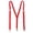 Red, variant on CTM Thin Adjustable Elastic Clip-End Y-Back Suspenders (Women)