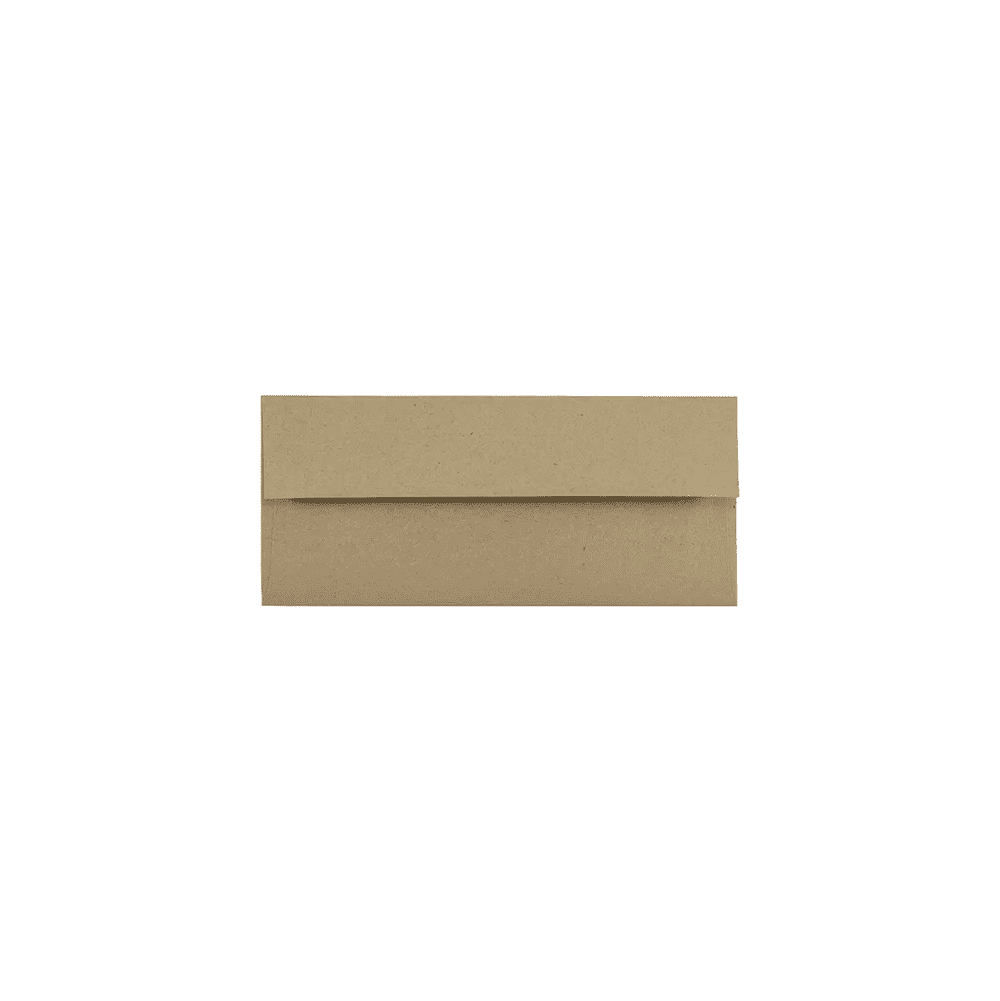 LUXPaper #10 Regular Envelopes, 4 1/8 x 9 1/2, Grocery Bag Brown, 50/Pack