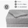 thumbnail image 3 of Juego De Sabanas Matrimonial Egipcian Premium 2,800 Hilos Modelo Gris Claro, 3 of 4