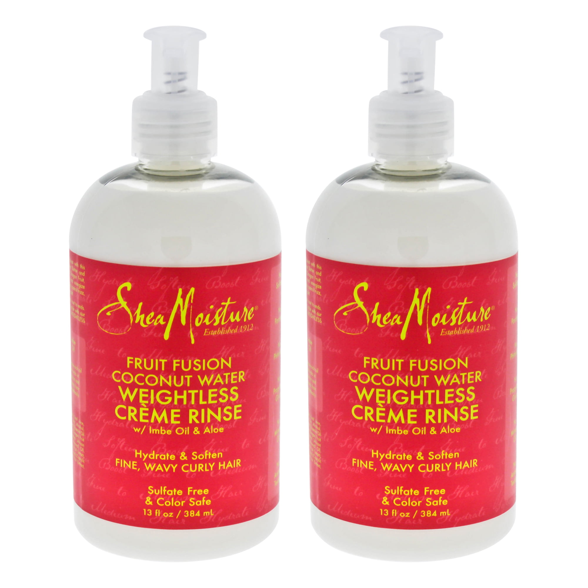 Fruit Fusion Coconut Water Weightless Creme Rinse by Shea Moisture for Unisex 13 oz