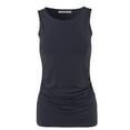thumbnail image 2 of A2Y Women's Fitted Premium Fabric Side Ruched Sleeveless Top Navy XL, 2 of 5