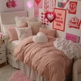 thumbnail image 2 of Dormify Devon Washed Cotton Duvet Cover and Sham Set, Blush Pink, Twin/Twin XL, Dorm & College Essentials, 2 of 7