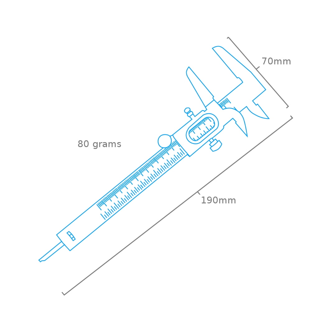 Modelcraft Vernier Calipers (125mm)
