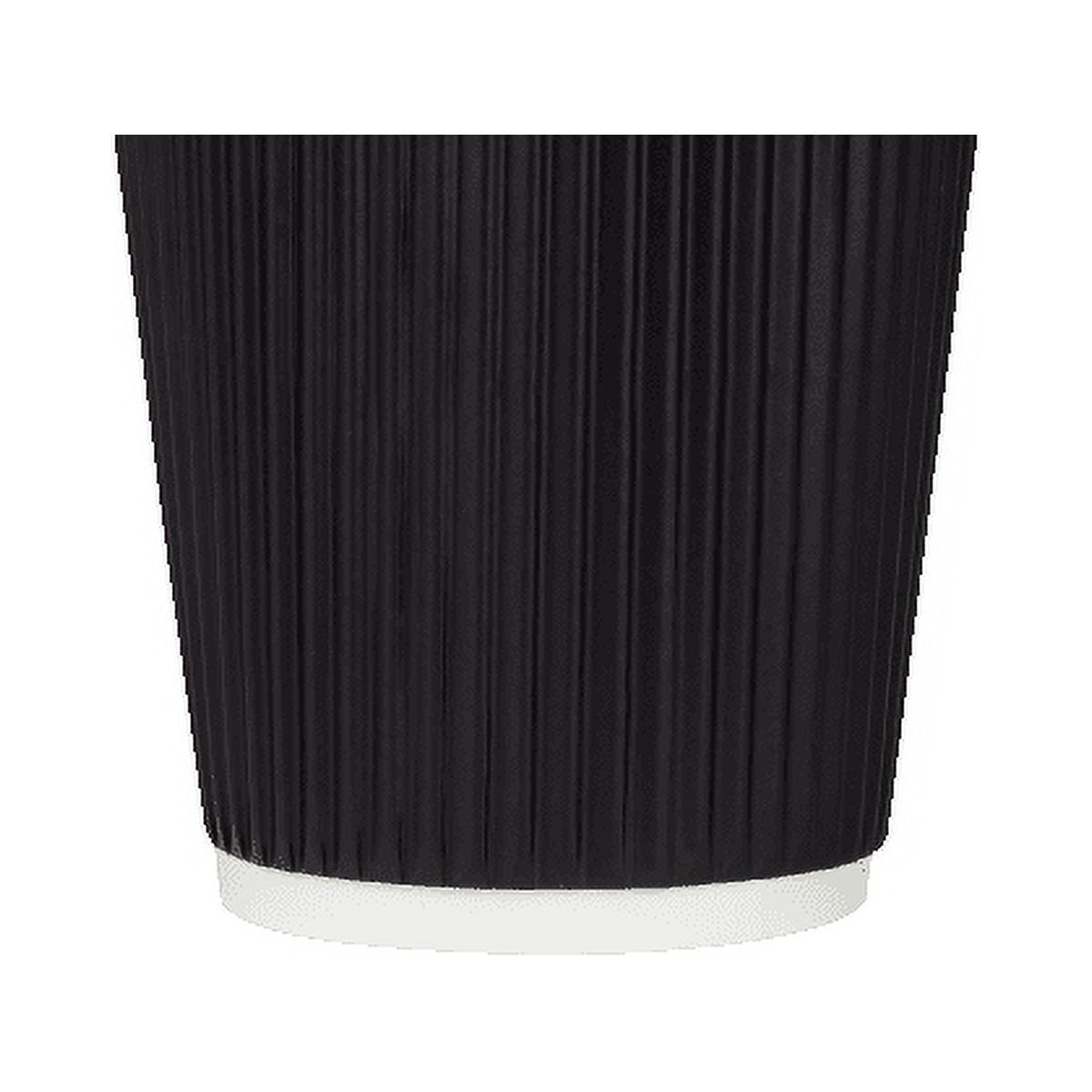 Disposable Coffee Cups - 12oz Ripple Paper Hot Cups - Kraft (90mm) - 500 ct, Coffee Shop Supplies, Carry Out Containers