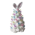 thumbnail image 4 of Decoración de Pascua iluminada de conejito, figura de conejito de Pascua con luces multicolores, blanco, 4 of 9