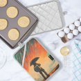 thumbnail image 5 of Yayeee Pot Holders Kitchen Heat Resistant with Pocket 7"x9.8" Cotton Oven Cooking Hot Pads, Astronaut in Rain, 5 of 7