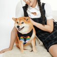 thumbnail image 2 of KLL Lgbt Gnome Dog Bandanas,Triangle Reversible Pet Scarf for Small Medium Large and Extra Large Dogs-Small, 2 of 4